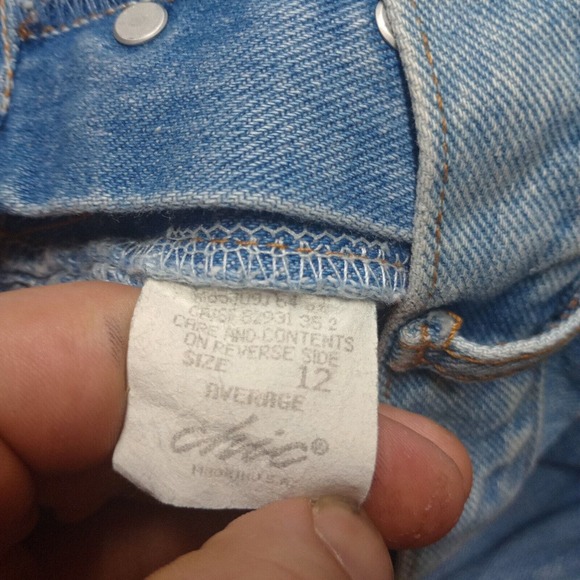 Vintage CHIC Jeans Women 12 Average Blue Pleated Button Fly Mom Style Casual Y2K - Picture 5 of 10